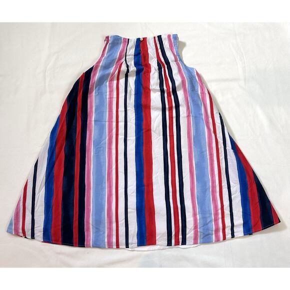 Lands' End Girls Trapeze Dress Size 14‎ Sleeveless Cotton Patriotic Sundress - Picture 7 of 9